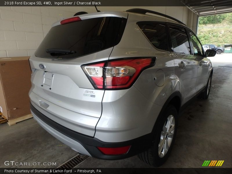 Ingot Silver / Charcoal Black 2018 Ford Escape SEL 4WD