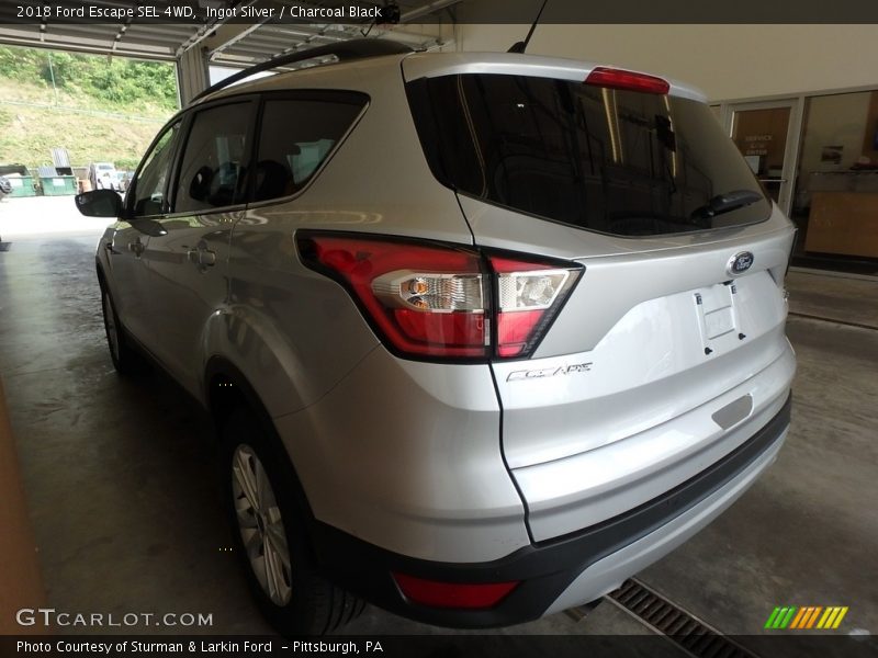 Ingot Silver / Charcoal Black 2018 Ford Escape SEL 4WD