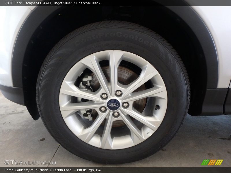 Ingot Silver / Charcoal Black 2018 Ford Escape SEL 4WD