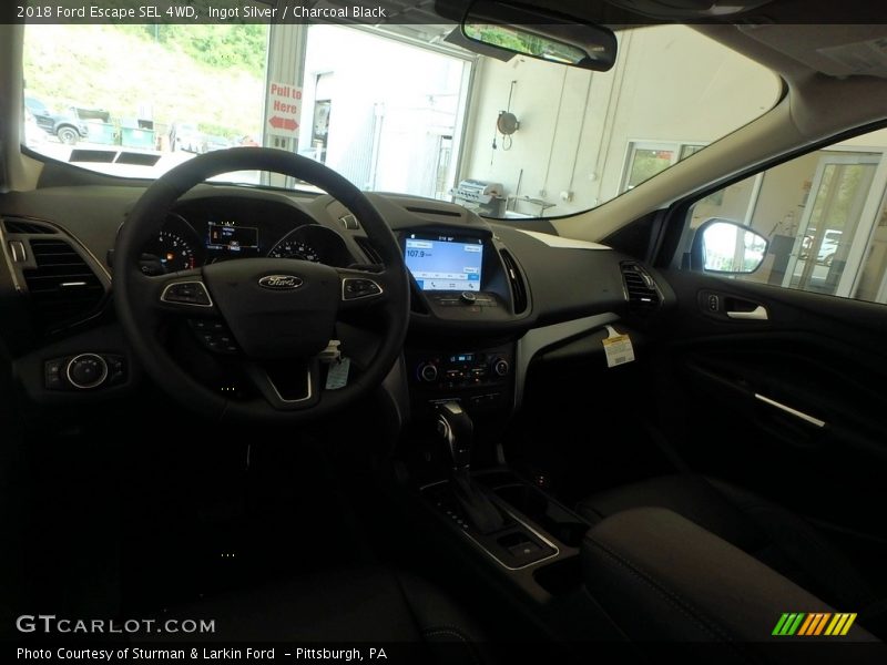 Ingot Silver / Charcoal Black 2018 Ford Escape SEL 4WD