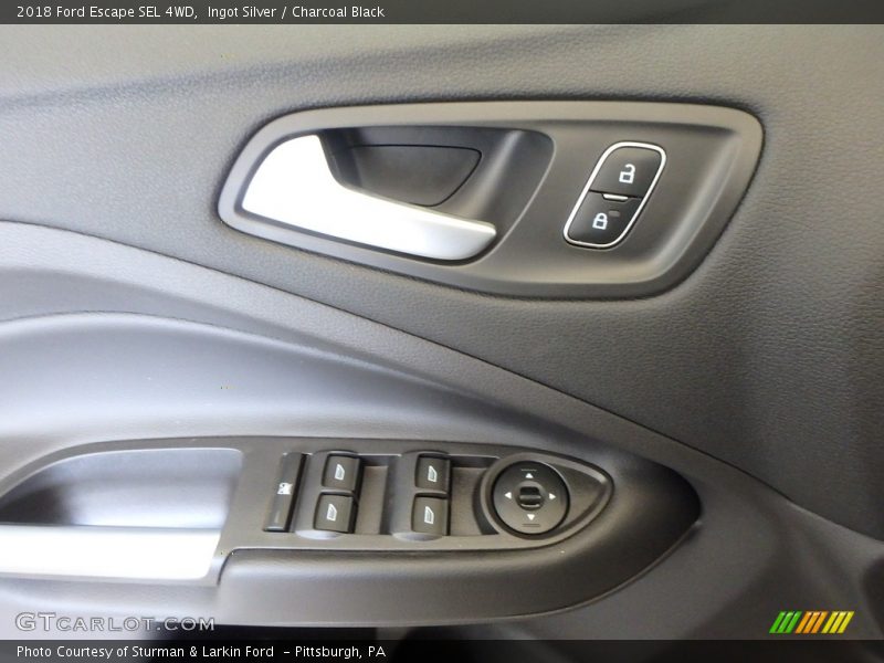 Ingot Silver / Charcoal Black 2018 Ford Escape SEL 4WD