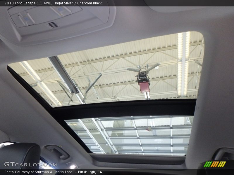 Ingot Silver / Charcoal Black 2018 Ford Escape SEL 4WD
