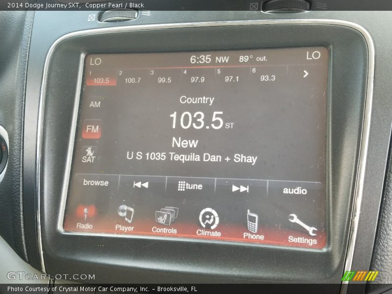 Copper Pearl / Black 2014 Dodge Journey SXT