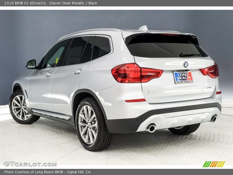 Glacier Silver Metallic / Black 2019 BMW X3 sDrive30i