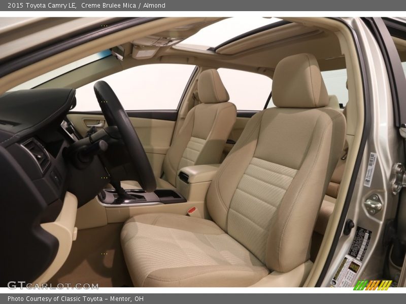 Front Seat of 2015 Camry LE