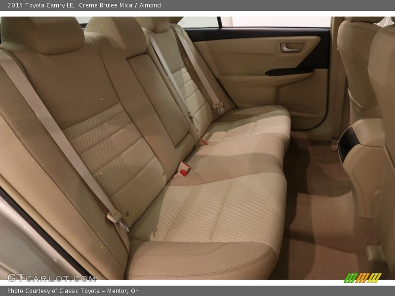 Rear Seat of 2015 Camry LE