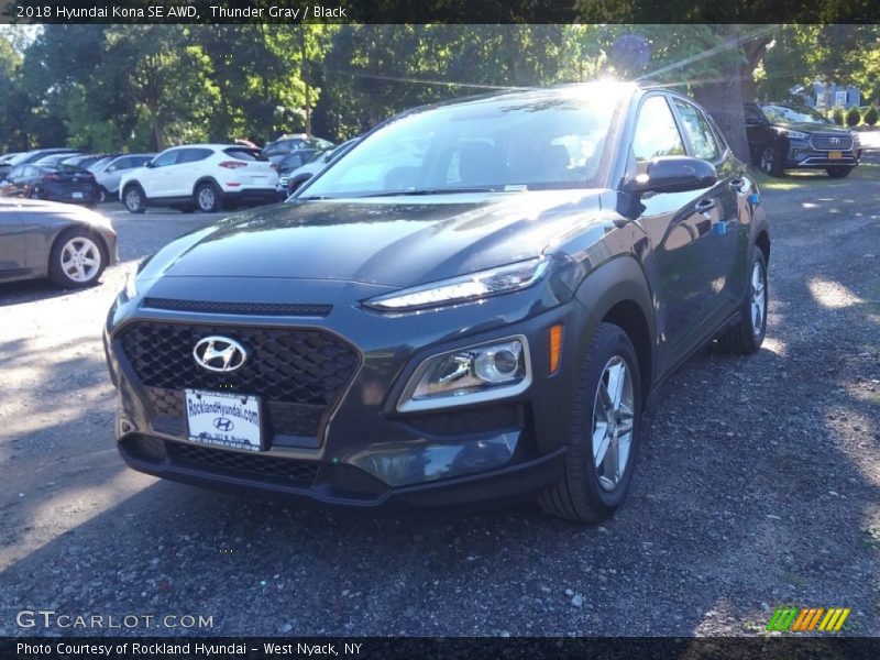 Thunder Gray / Black 2018 Hyundai Kona SE AWD