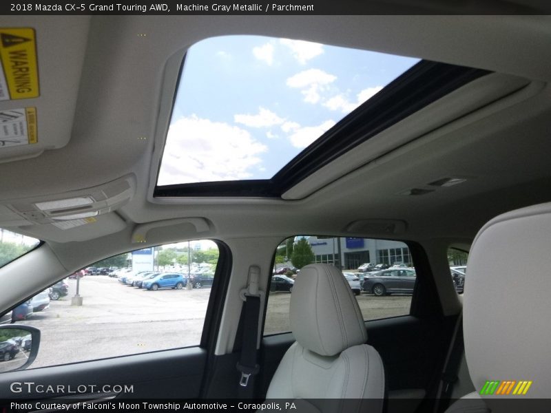 Machine Gray Metallic / Parchment 2018 Mazda CX-5 Grand Touring AWD
