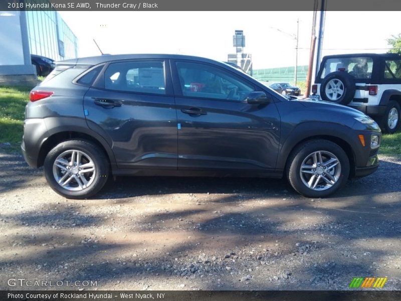 Thunder Gray / Black 2018 Hyundai Kona SE AWD