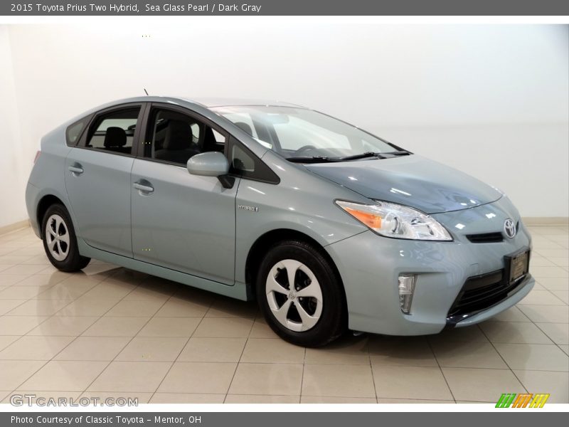 Sea Glass Pearl / Dark Gray 2015 Toyota Prius Two Hybrid
