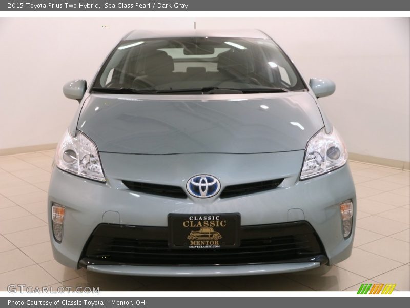 Sea Glass Pearl / Dark Gray 2015 Toyota Prius Two Hybrid