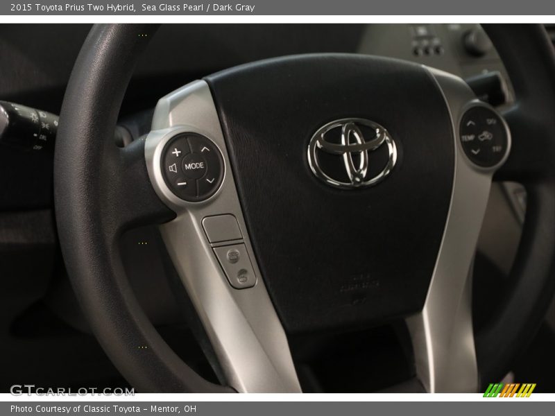 Sea Glass Pearl / Dark Gray 2015 Toyota Prius Two Hybrid