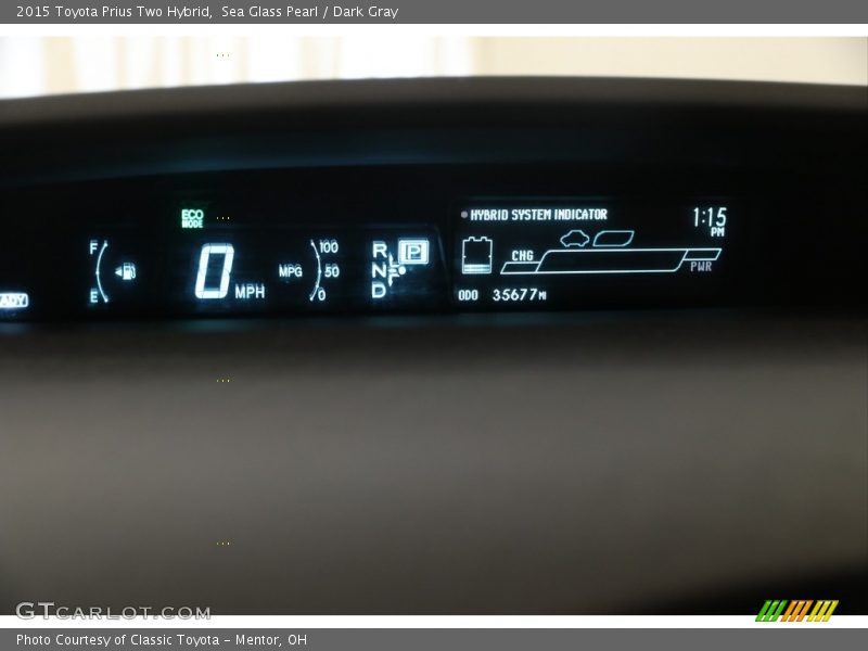 Sea Glass Pearl / Dark Gray 2015 Toyota Prius Two Hybrid