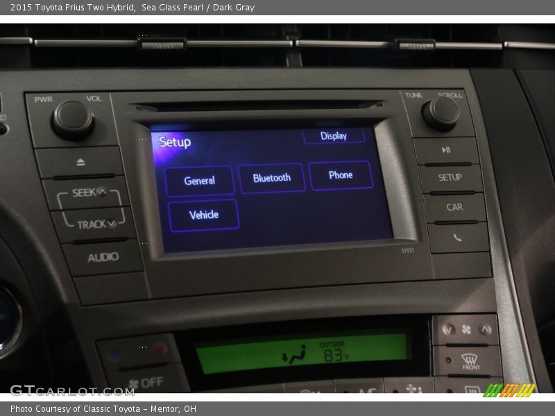 Sea Glass Pearl / Dark Gray 2015 Toyota Prius Two Hybrid