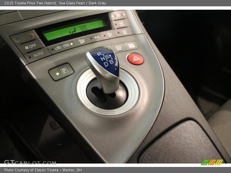Sea Glass Pearl / Dark Gray 2015 Toyota Prius Two Hybrid
