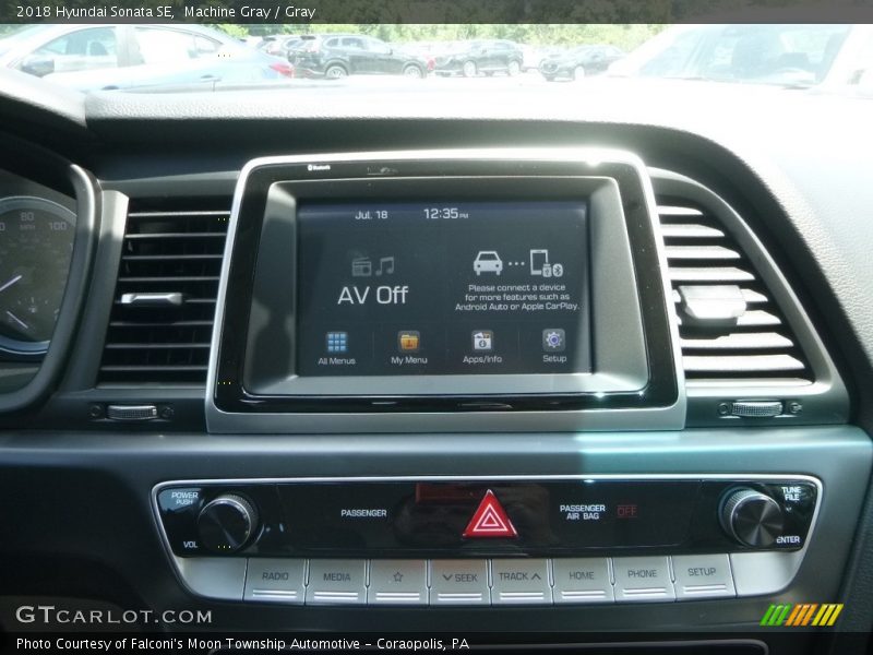 Machine Gray / Gray 2018 Hyundai Sonata SE