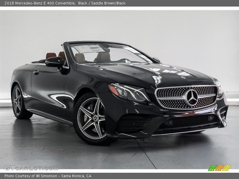 Black / Saddle Brown/Black 2018 Mercedes-Benz E 400 Convertible