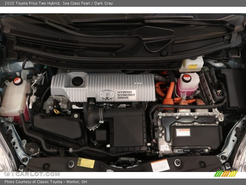 Sea Glass Pearl / Dark Gray 2015 Toyota Prius Two Hybrid