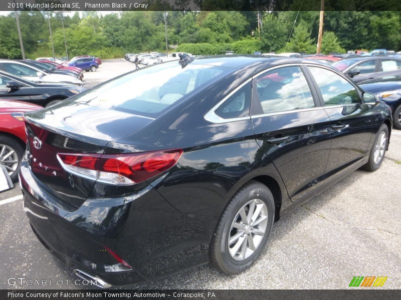 Phantom Black / Gray 2018 Hyundai Sonata SE