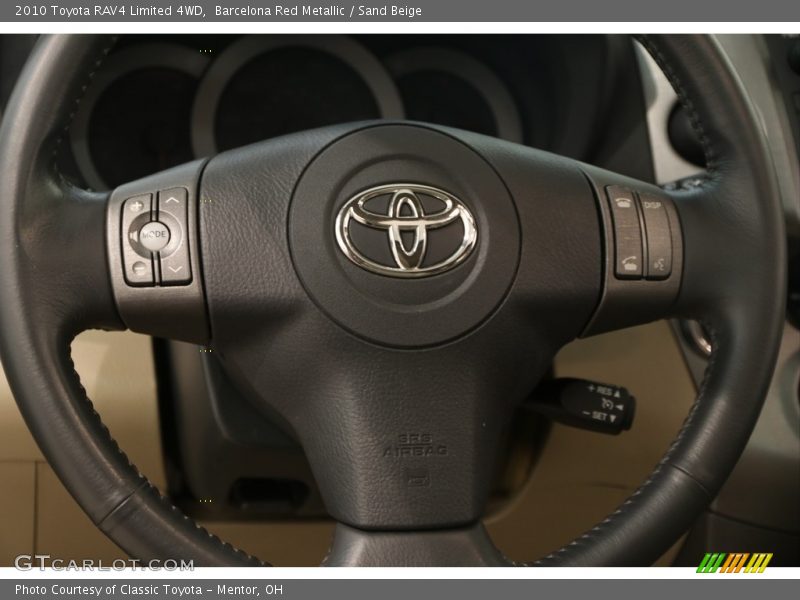 Barcelona Red Metallic / Sand Beige 2010 Toyota RAV4 Limited 4WD