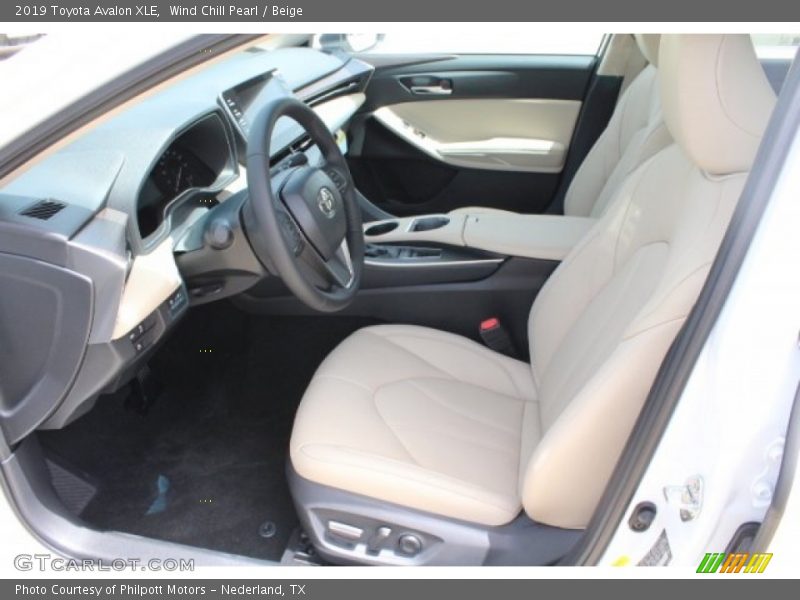 Wind Chill Pearl / Beige 2019 Toyota Avalon XLE