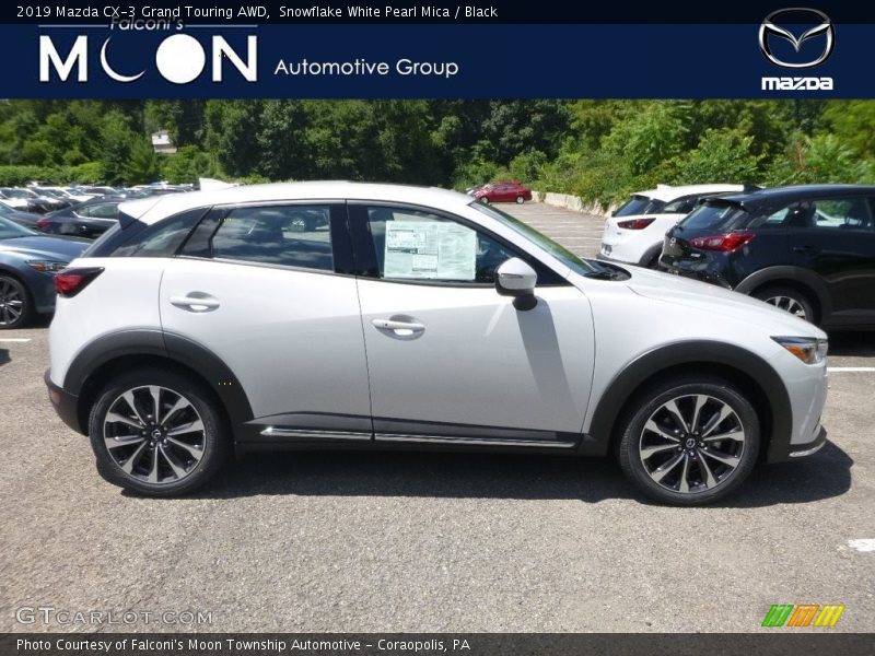 Snowflake White Pearl Mica / Black 2019 Mazda CX-3 Grand Touring AWD