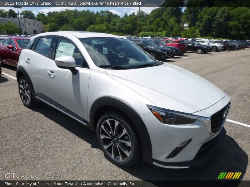 Snowflake White Pearl Mica / Black 2019 Mazda CX-3 Grand Touring AWD