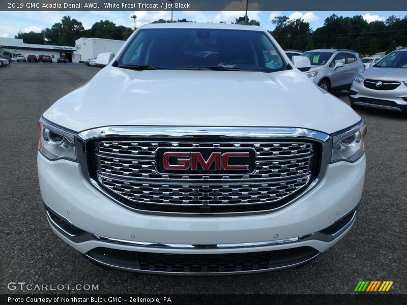 White Frost Tricoat / Jet Black 2019 GMC Acadia Denali AWD