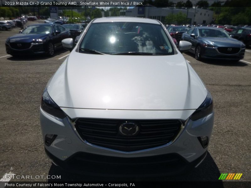 Snowflake White Pearl Mica / Black 2019 Mazda CX-3 Grand Touring AWD