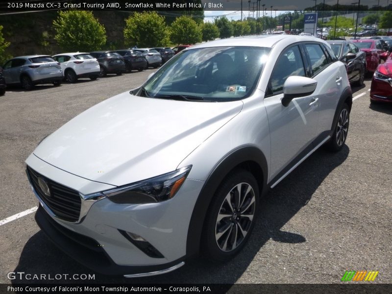Snowflake White Pearl Mica / Black 2019 Mazda CX-3 Grand Touring AWD