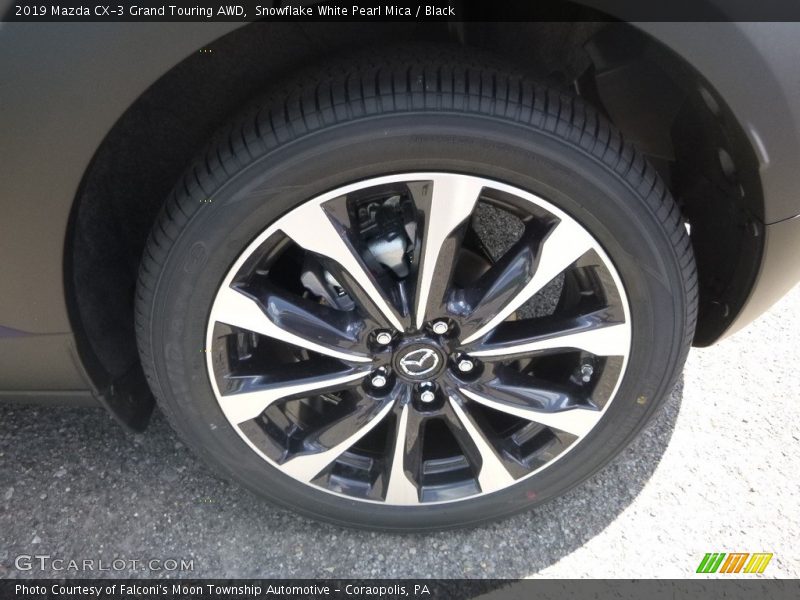 Snowflake White Pearl Mica / Black 2019 Mazda CX-3 Grand Touring AWD