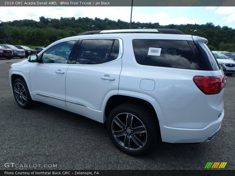 White Frost Tricoat / Jet Black 2019 GMC Acadia Denali AWD