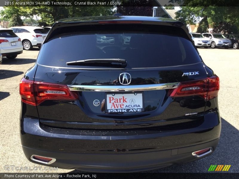 Crystal Black Pearl / Ebony 2016 Acura MDX SH-AWD Technology