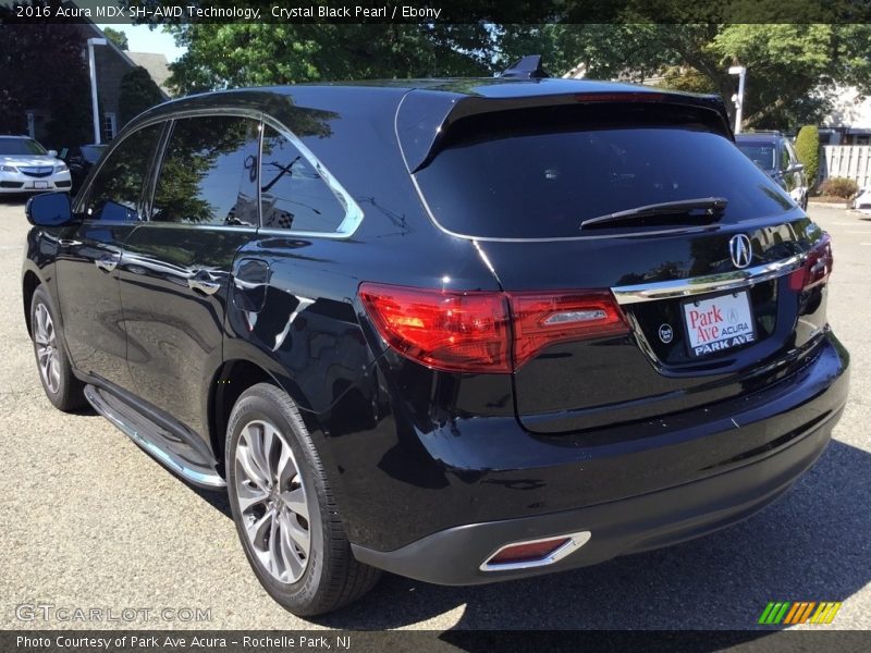 Crystal Black Pearl / Ebony 2016 Acura MDX SH-AWD Technology