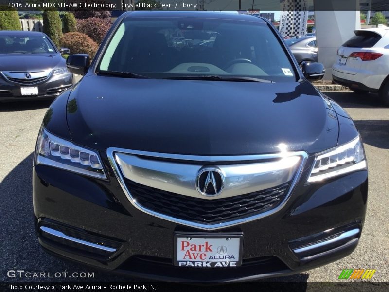 Crystal Black Pearl / Ebony 2016 Acura MDX SH-AWD Technology