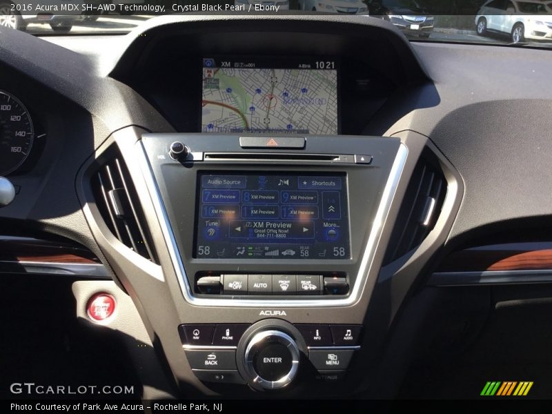 Crystal Black Pearl / Ebony 2016 Acura MDX SH-AWD Technology