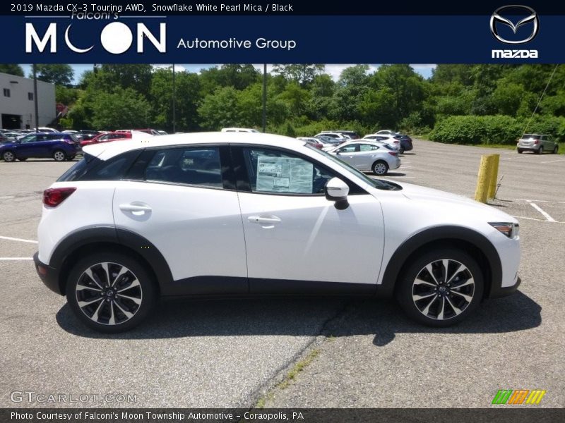 Snowflake White Pearl Mica / Black 2019 Mazda CX-3 Touring AWD