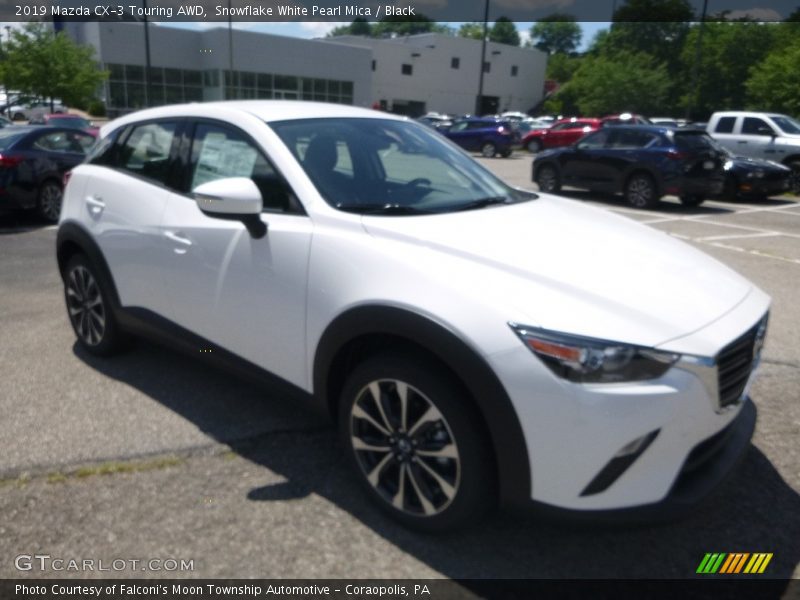 Snowflake White Pearl Mica / Black 2019 Mazda CX-3 Touring AWD