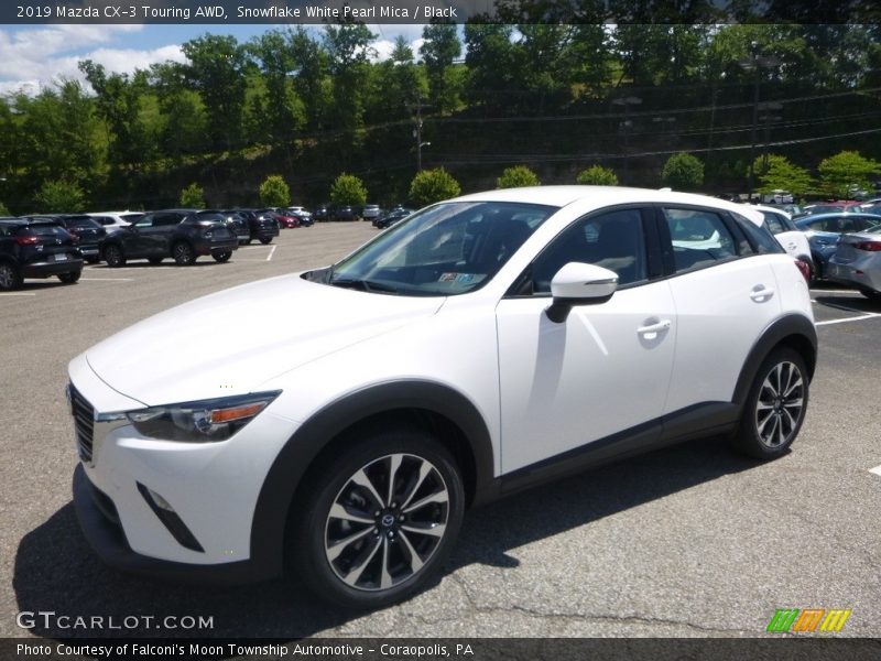 Snowflake White Pearl Mica / Black 2019 Mazda CX-3 Touring AWD