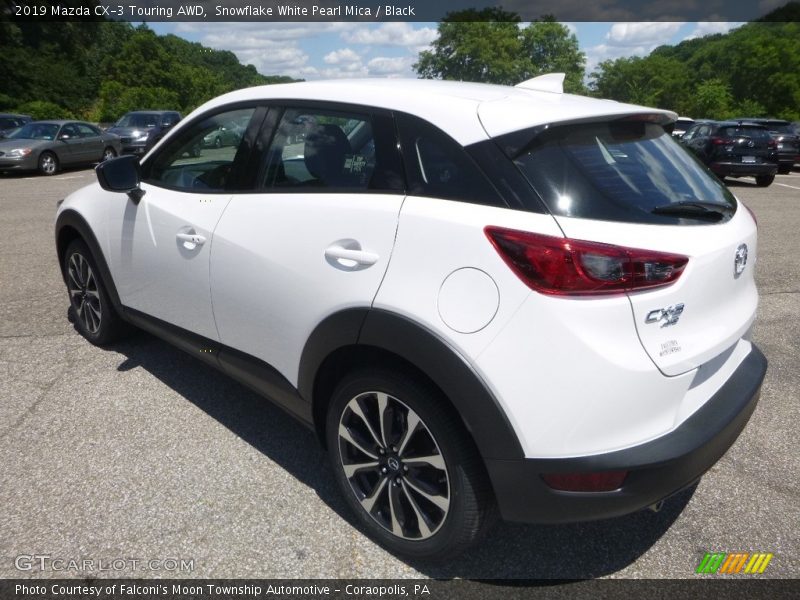 Snowflake White Pearl Mica / Black 2019 Mazda CX-3 Touring AWD