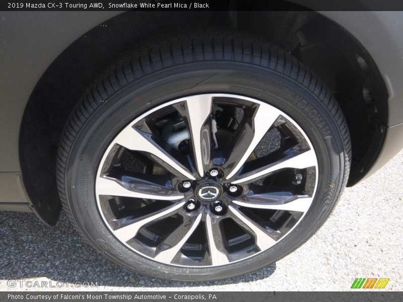 Snowflake White Pearl Mica / Black 2019 Mazda CX-3 Touring AWD
