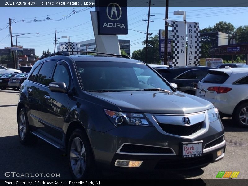 Polished Metal Metallic / Ebony 2011 Acura MDX