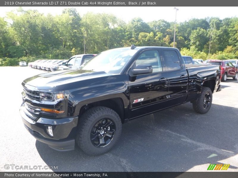 Black / Jet Black 2019 Chevrolet Silverado LD LT Z71 Double Cab 4x4 Midnight Edition