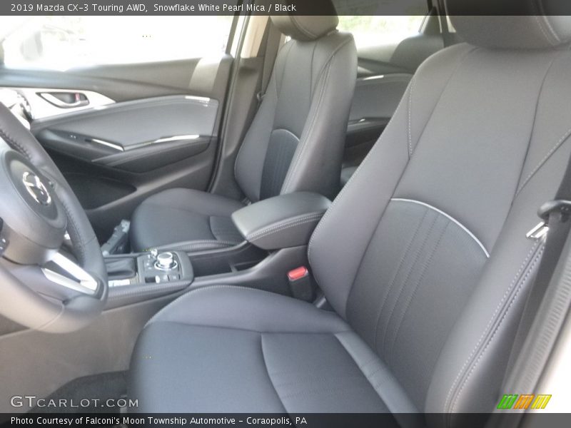Snowflake White Pearl Mica / Black 2019 Mazda CX-3 Touring AWD