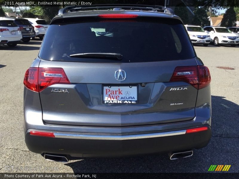 Polished Metal Metallic / Ebony 2011 Acura MDX