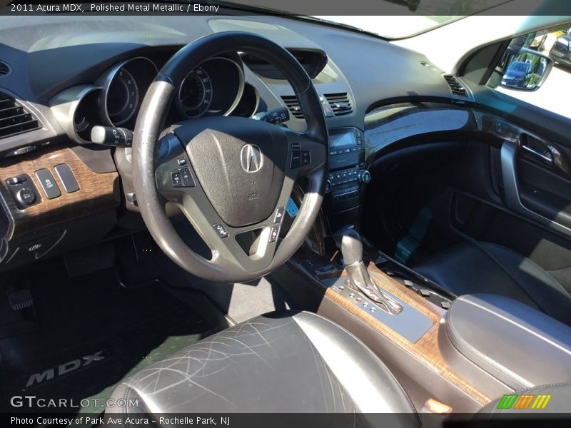 Polished Metal Metallic / Ebony 2011 Acura MDX