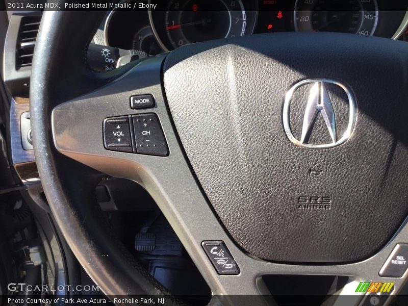 Polished Metal Metallic / Ebony 2011 Acura MDX
