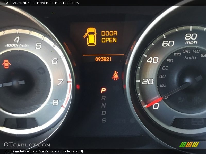 Polished Metal Metallic / Ebony 2011 Acura MDX