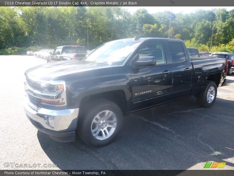 Graphite Metallic / Jet Black 2019 Chevrolet Silverado LD LT Double Cab 4x4