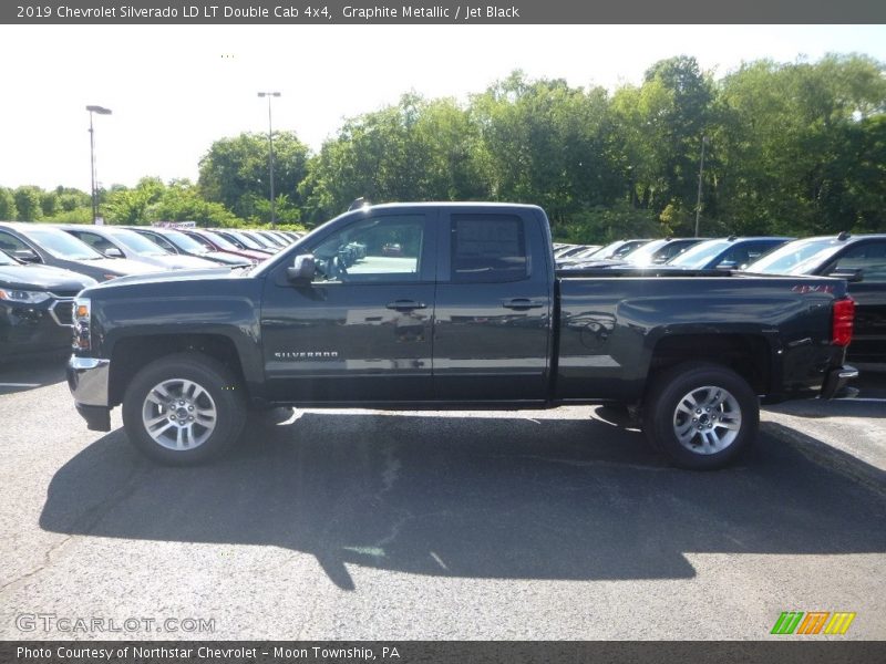 Graphite Metallic / Jet Black 2019 Chevrolet Silverado LD LT Double Cab 4x4